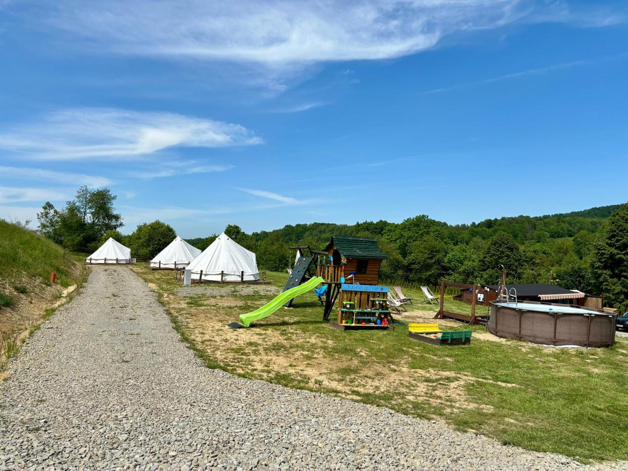 Hotel Bieszczadzka Osada Saunowisko - Glamping z sauną i jacuzzi Solina  Zewnętrze zdjęcie
